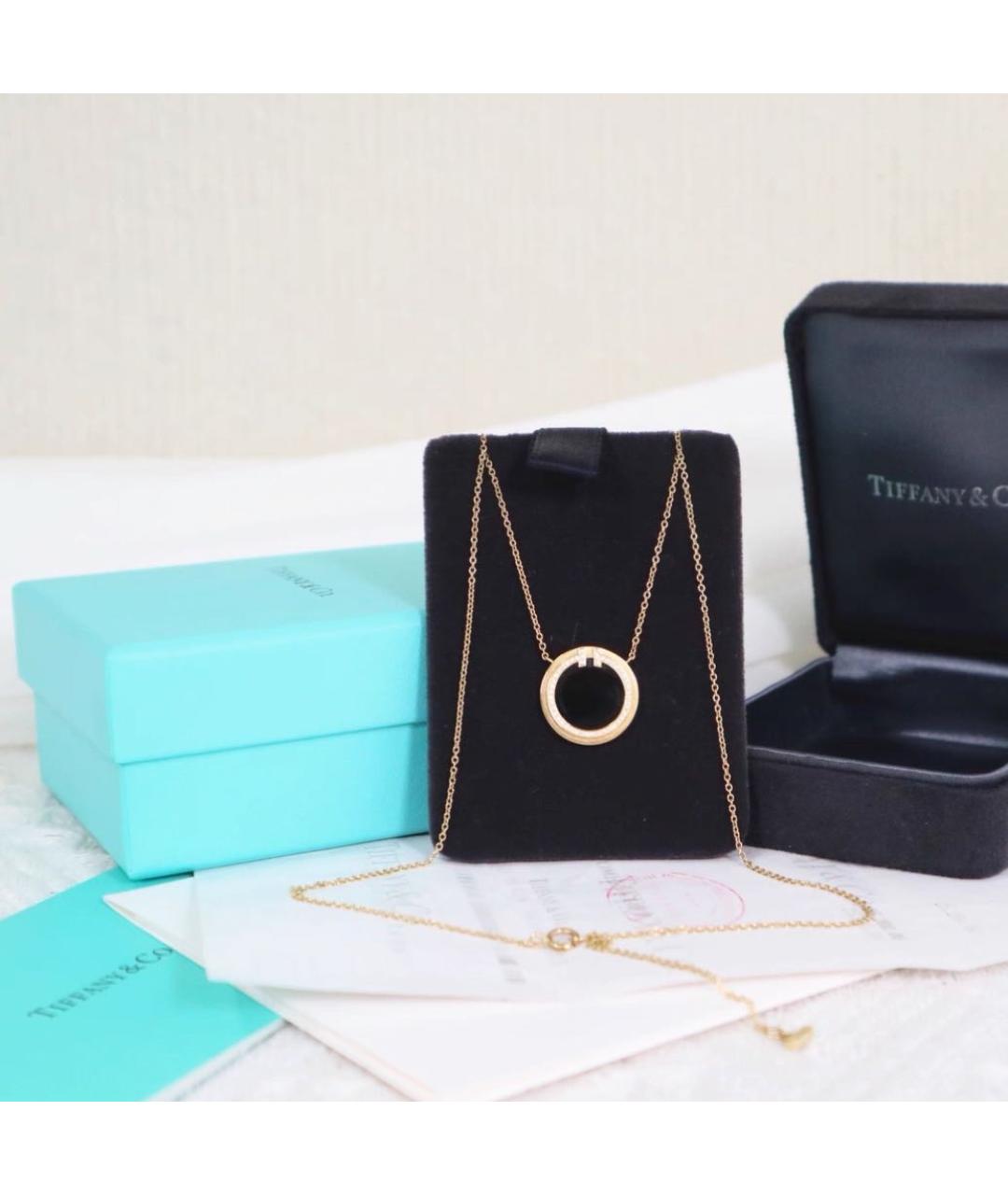 TIFFANY&CO Черное колье из желтого золота, фото 4