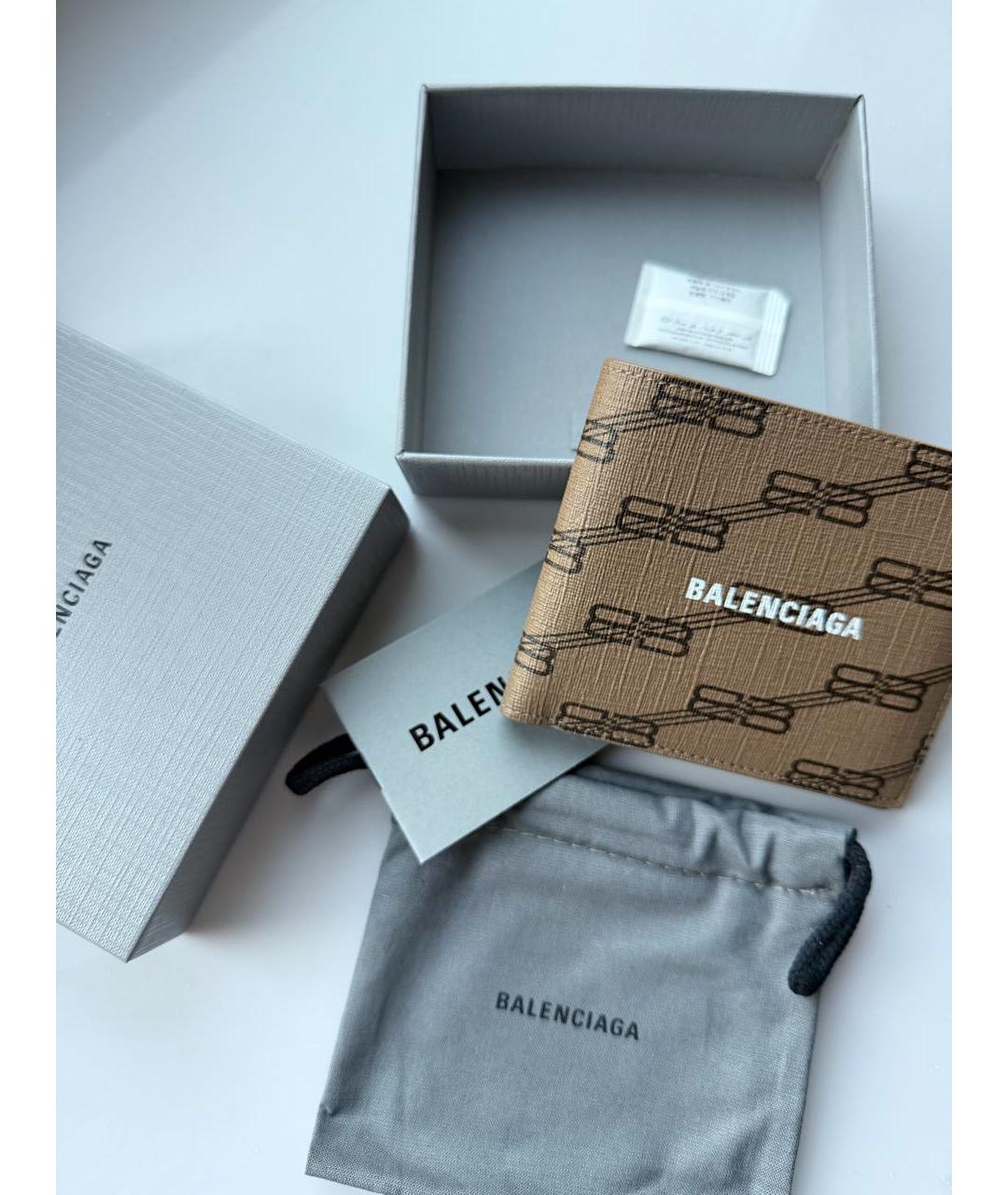 BALENCIAGA Бежевый кошелек, фото 4