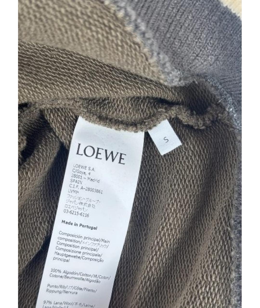 LOEWE Хаки хлопковый костюм с брюками, фото 9
