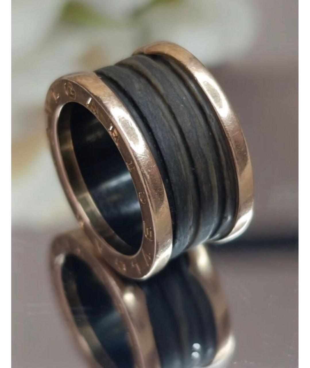 BVLGARI Коричневое кольцо из желтого золота, фото 3