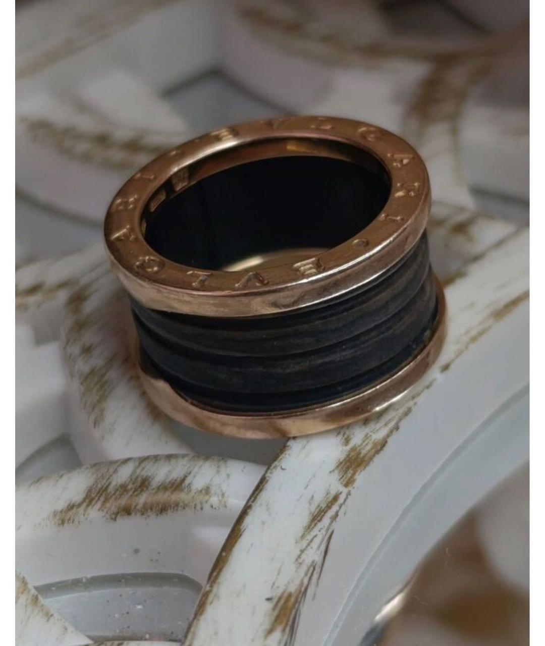 BVLGARI Коричневое кольцо из желтого золота, фото 2