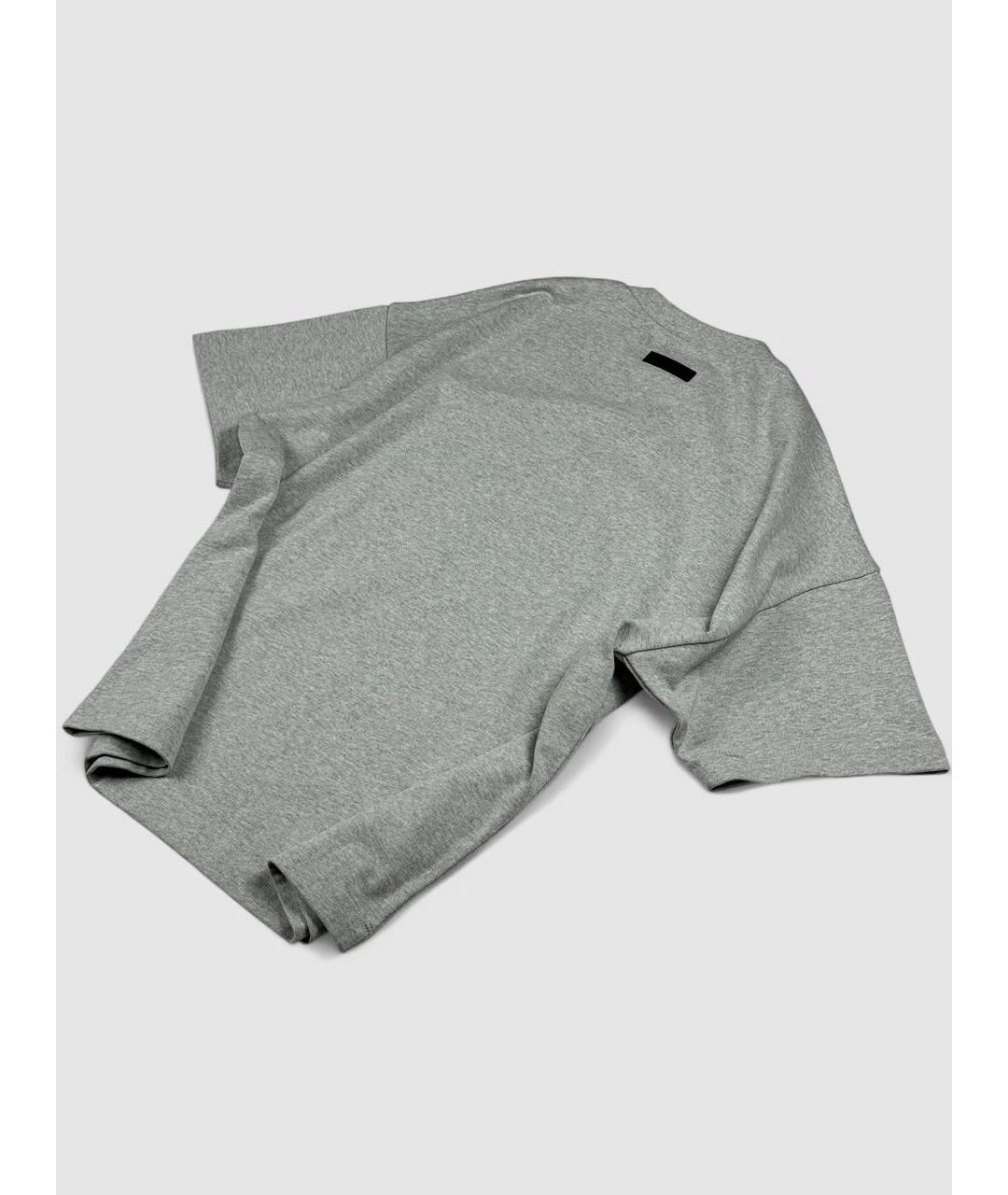 FEAR OF GOD ESSENTIALS Серая хлопковая футболка, фото 2