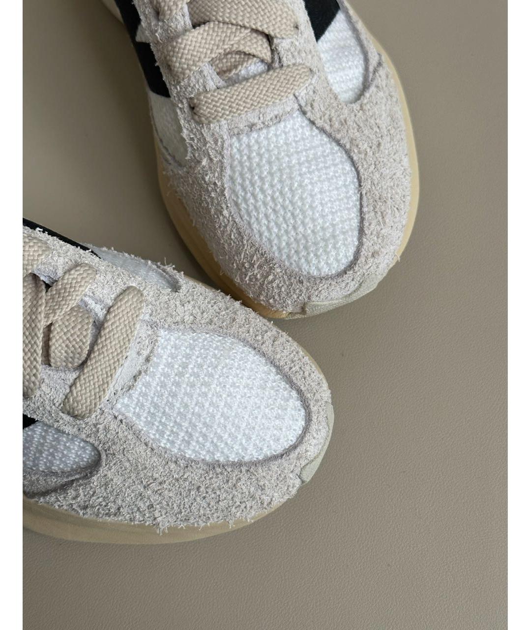 NEW BALANCE Бежевые замшевые кроссовки, фото 6