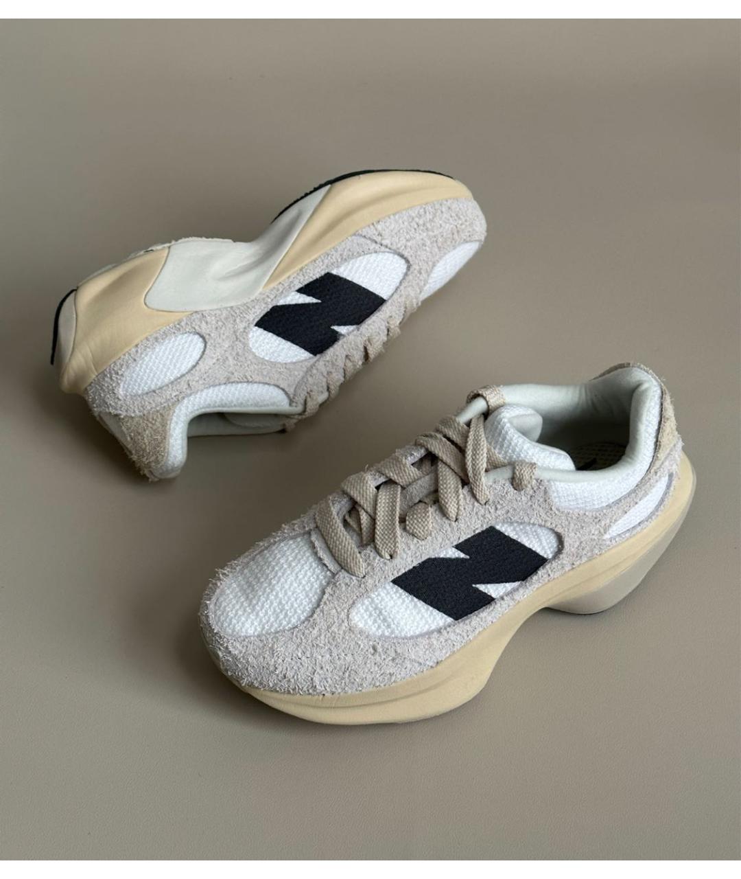 NEW BALANCE Бежевые замшевые кроссовки, фото 5