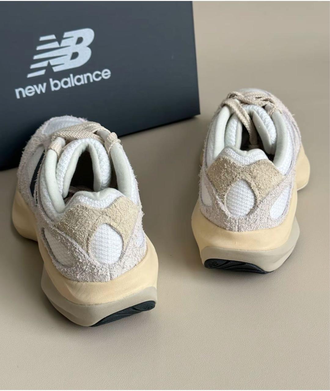 NEW BALANCE Бежевые замшевые кроссовки, фото 7