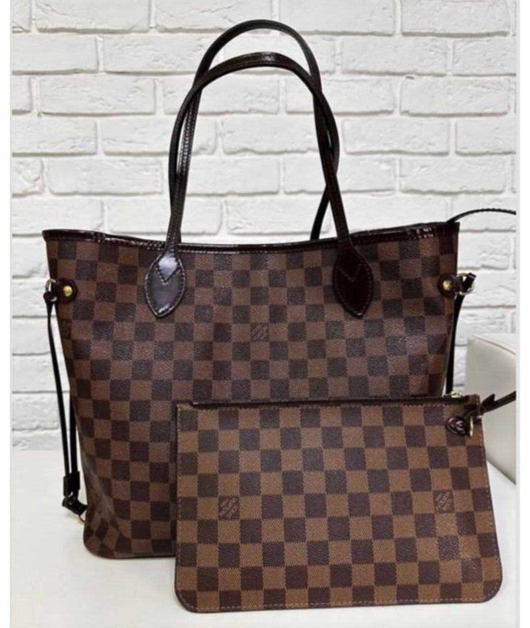 LOUIS VUITTON Коричневая сумка тоут, фото 5