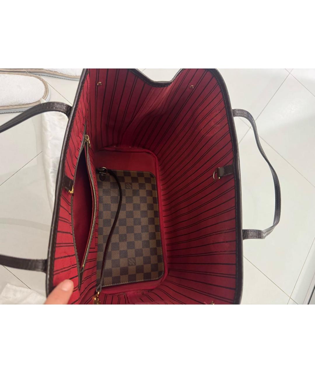 LOUIS VUITTON Коричневая сумка тоут, фото 4