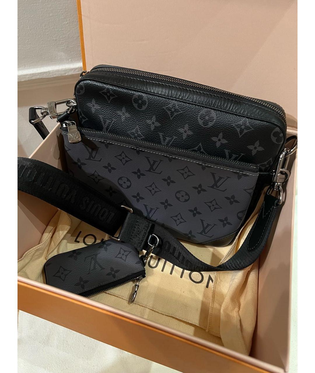 LOUIS VUITTON Черная сумка на плечо, фото 2