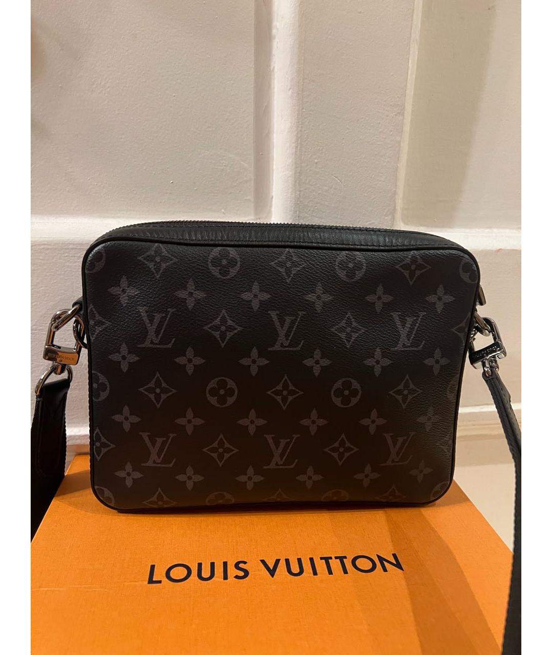 LOUIS VUITTON Черная сумка на плечо, фото 5