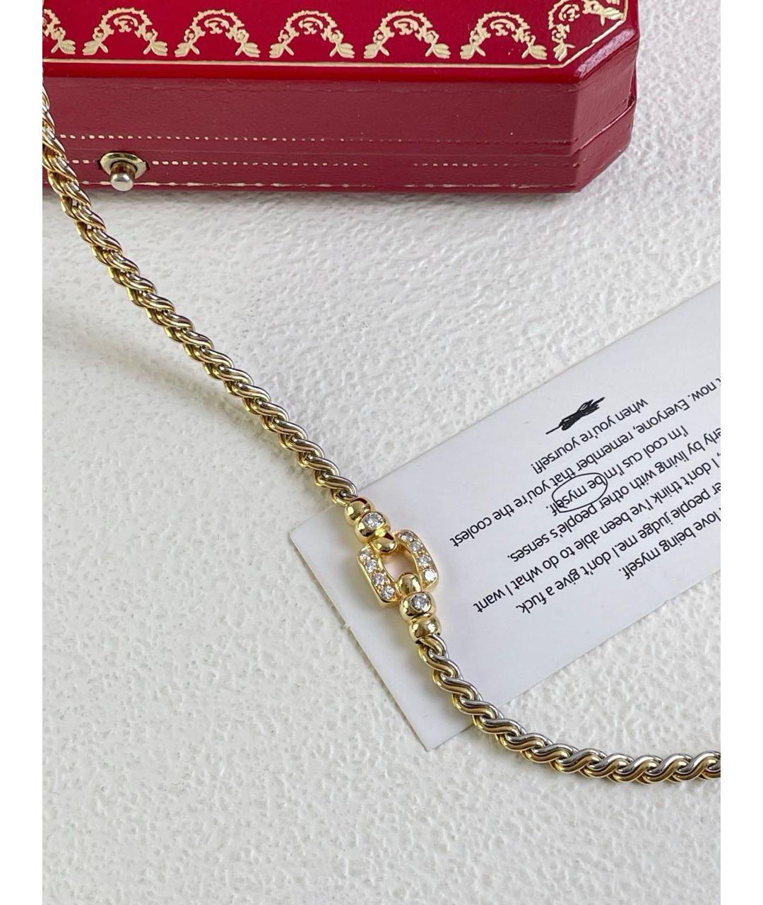 CARTIER Золотое колье из желтого золота, фото 2