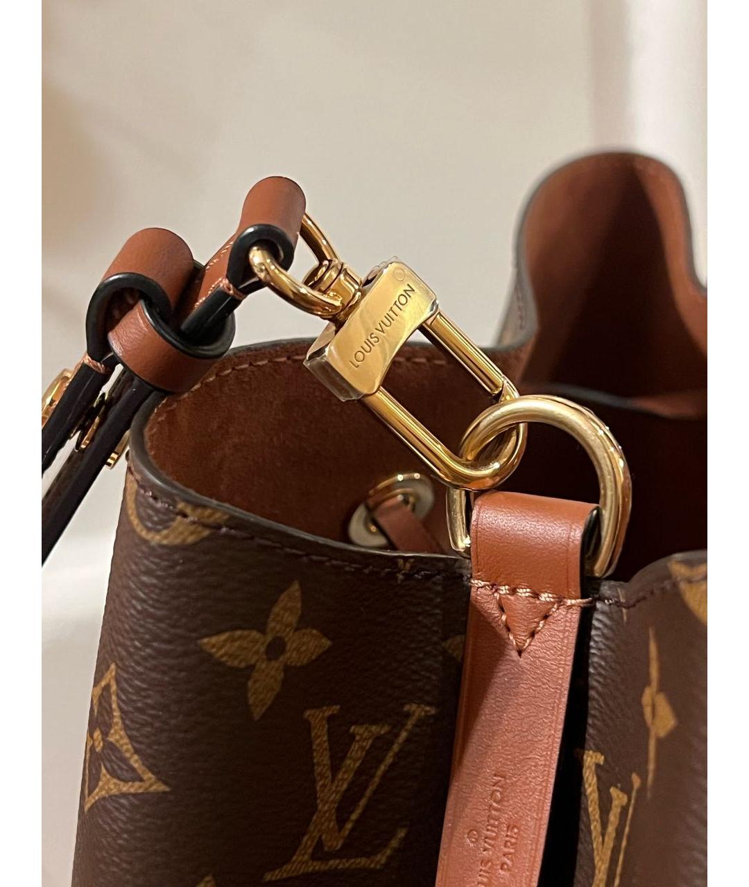 LOUIS VUITTON Коричневая сумка через плечо, фото 4