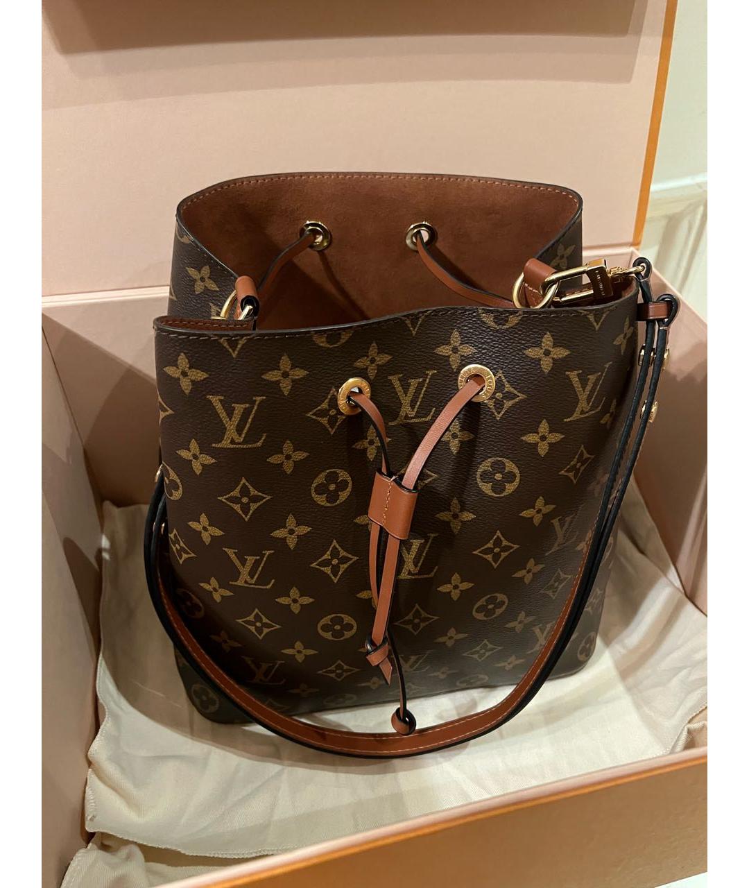LOUIS VUITTON Коричневая сумка через плечо, фото 2
