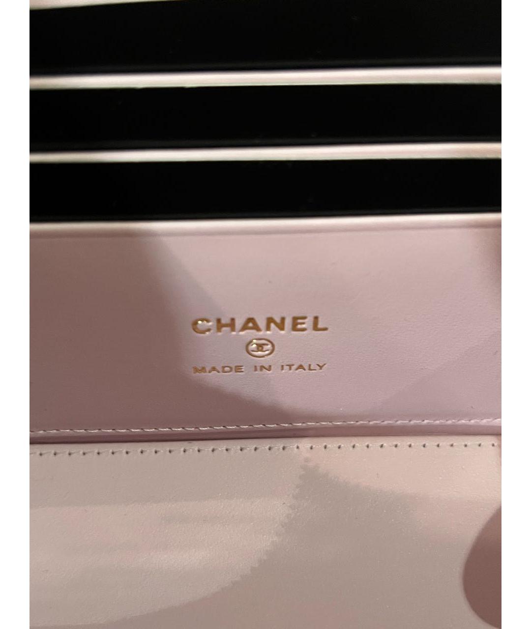 CHANEL Розовая кожаная сумка через плечо, фото 6