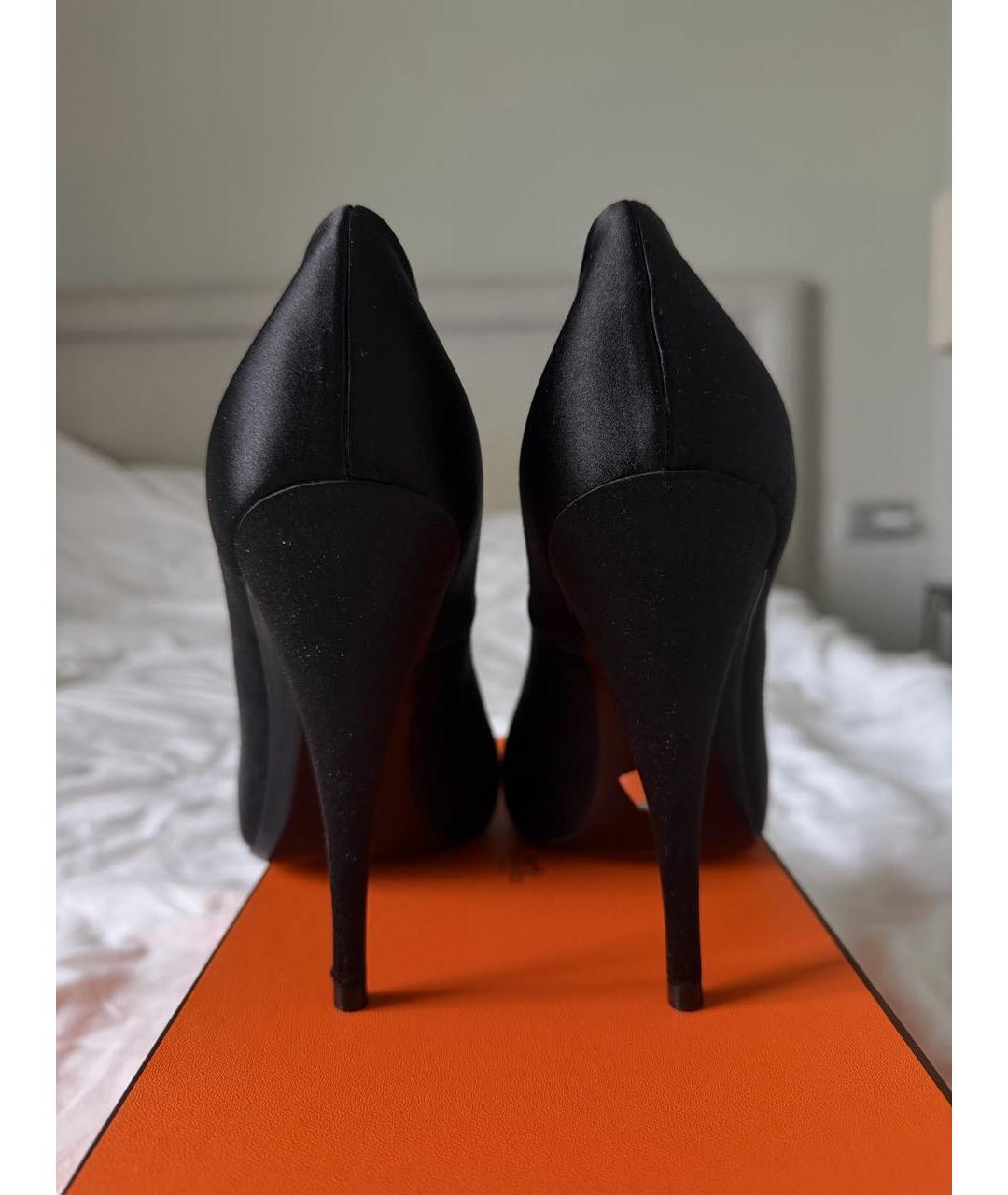 SAINT LAURENT Черные текстильные туфли, фото 4