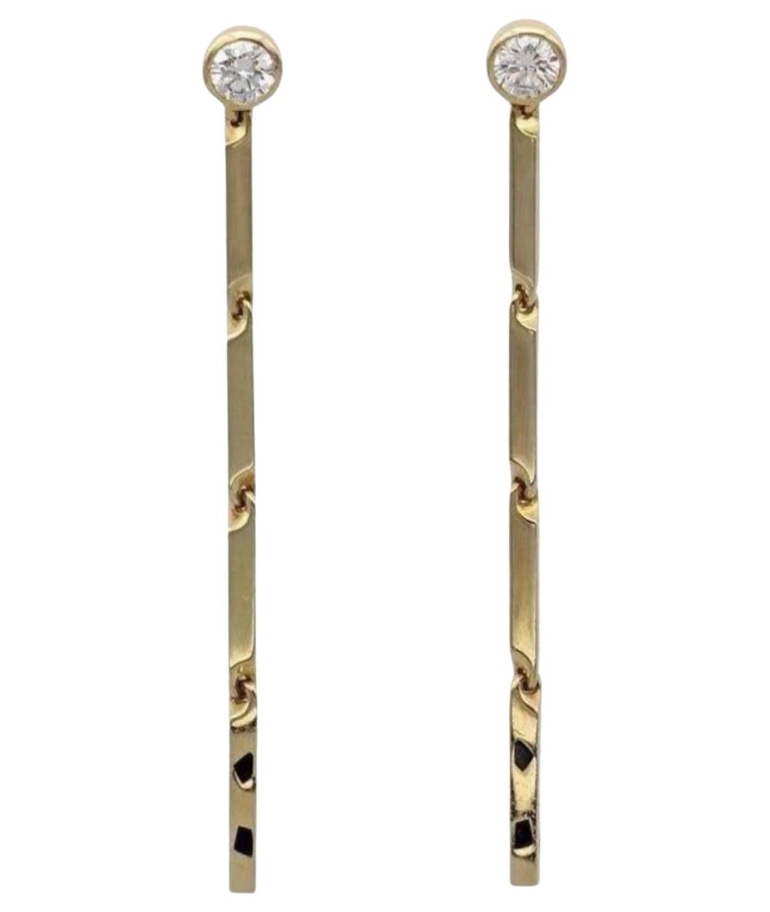 CARTIER Золотые серьги из желтого золота, фото 1