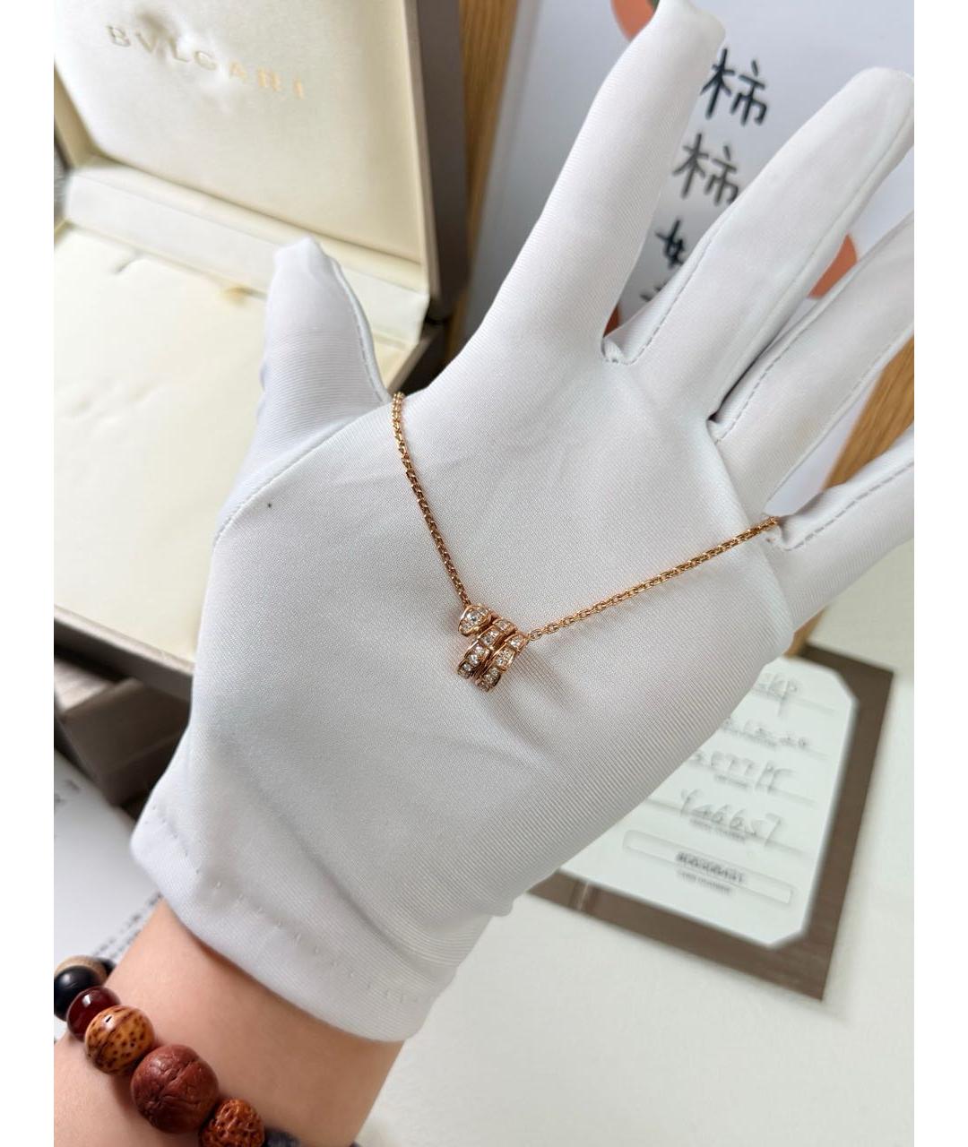 BVLGARI Золотое колье из розового золота, фото 2