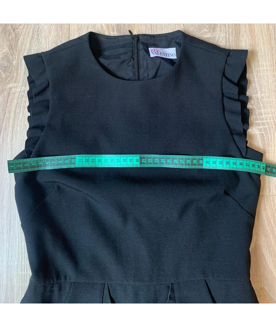 RED VALENTINO Черное полиэстеровое повседневное платье, фото 4