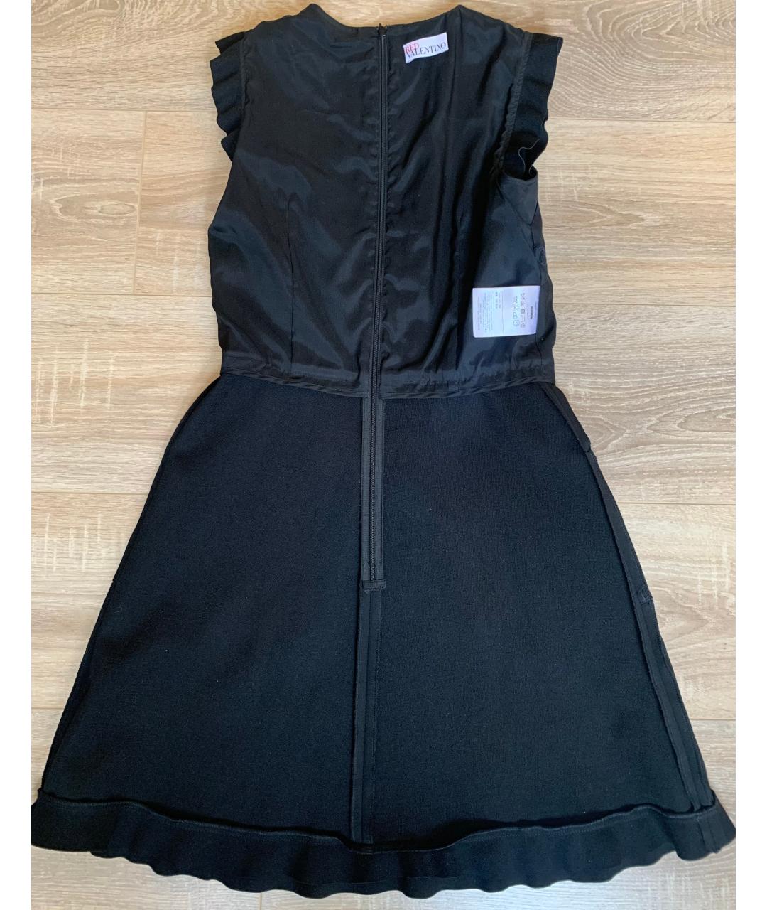 RED VALENTINO Черное полиэстеровое повседневное платье, фото 5