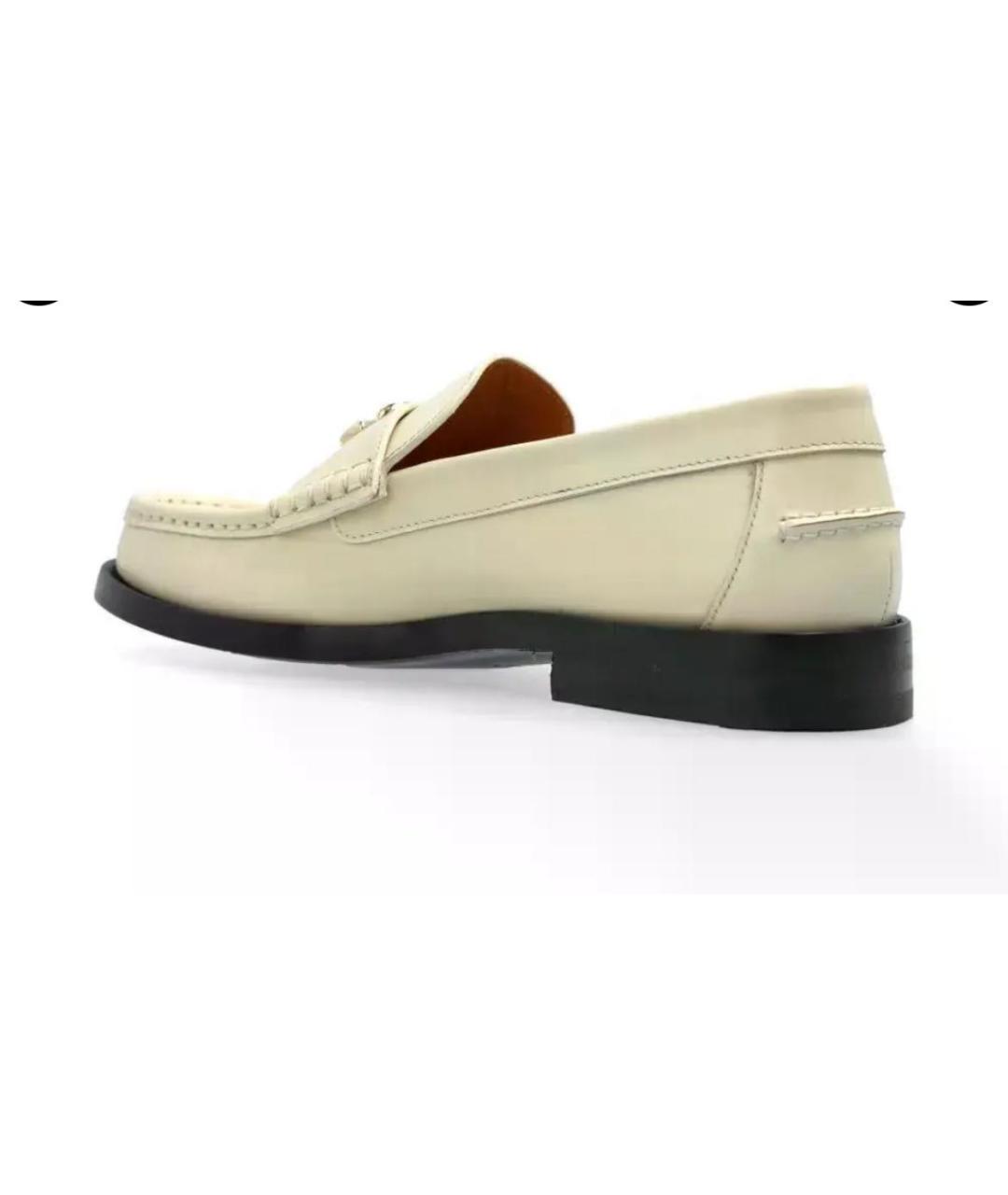 GUCCI Белые кожаные лоферы, фото 4