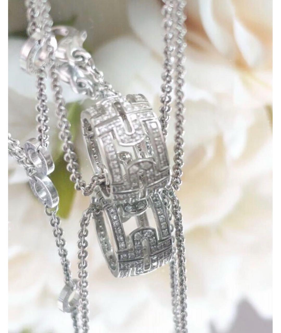 BVLGARI Серебряное колье из белого золота, фото 3