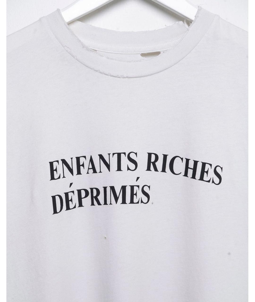 Enfants Riches Déprimés Белая хлопковая футболка, фото 5