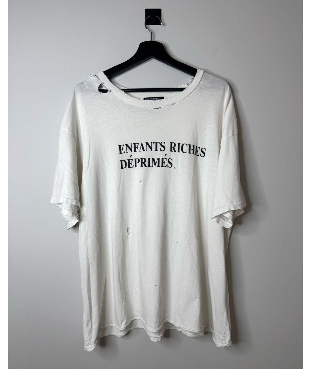 Enfants Riches Déprimés Белая хлопковая футболка, фото 2