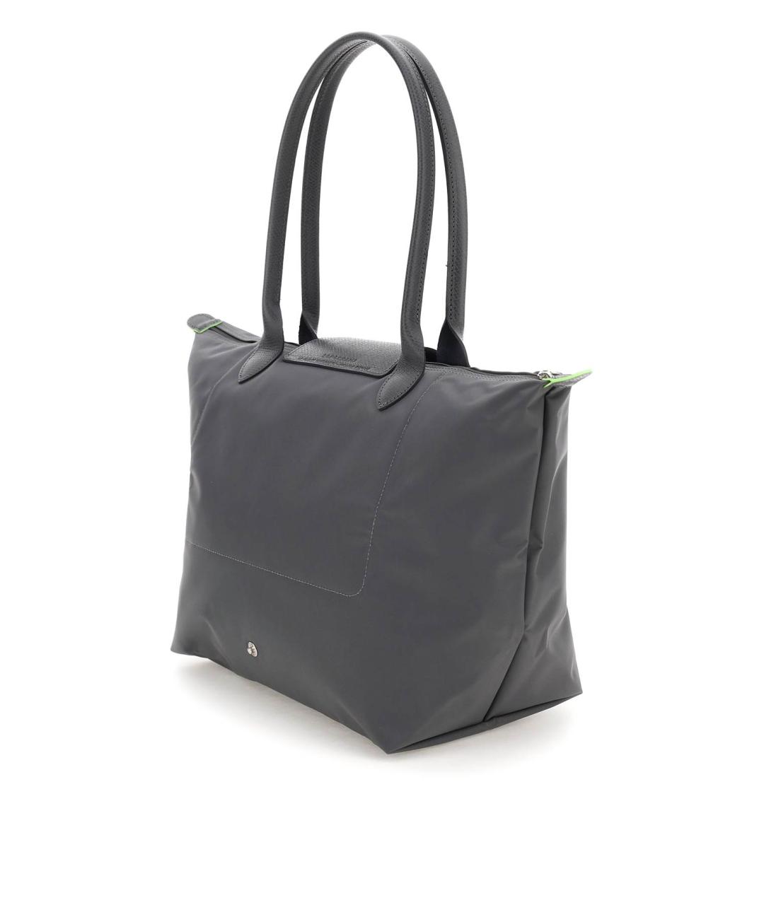 LONGCHAMP Серая синтетическая сумка тоут, фото 3