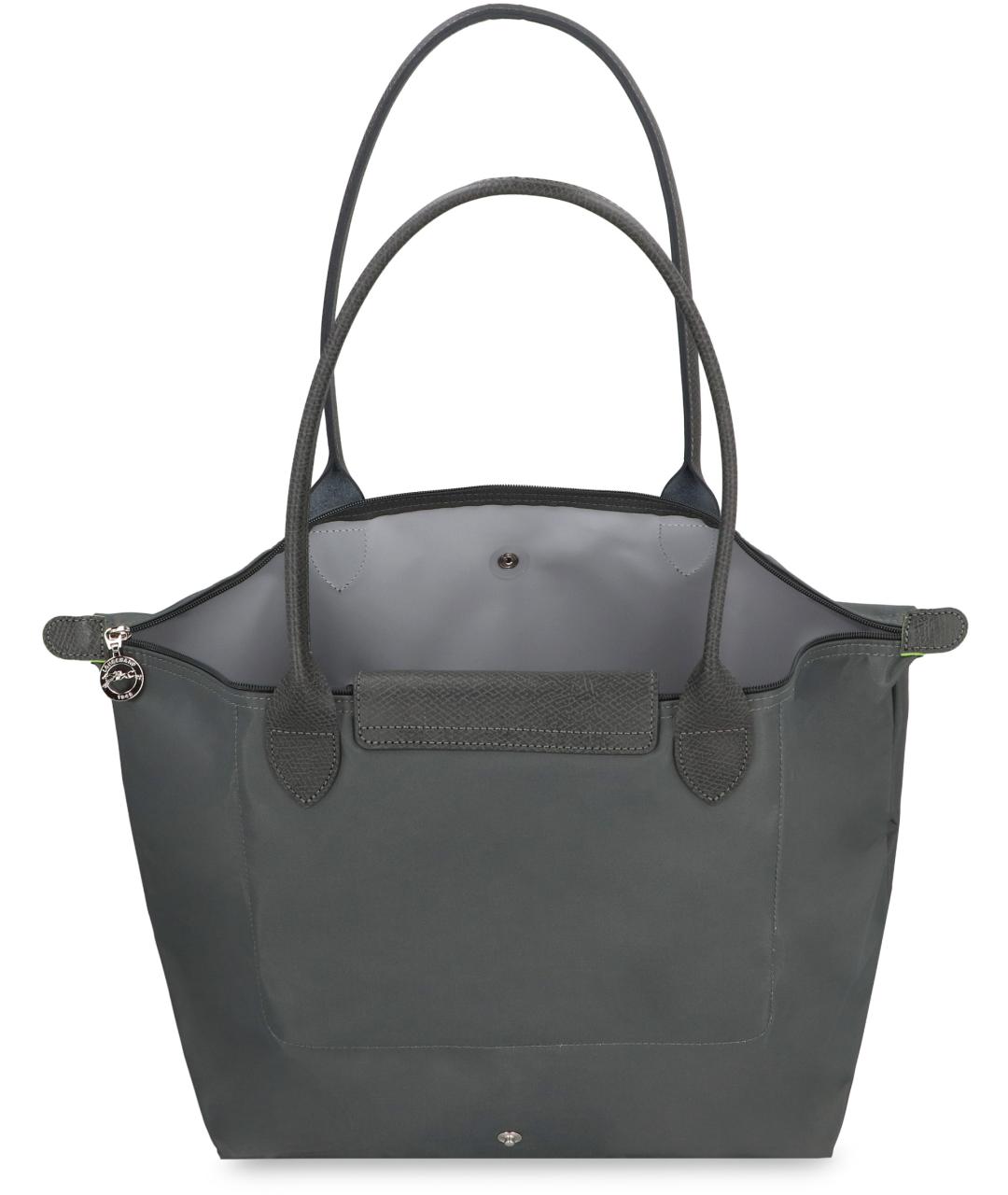 LONGCHAMP Серая синтетическая сумка тоут, фото 4