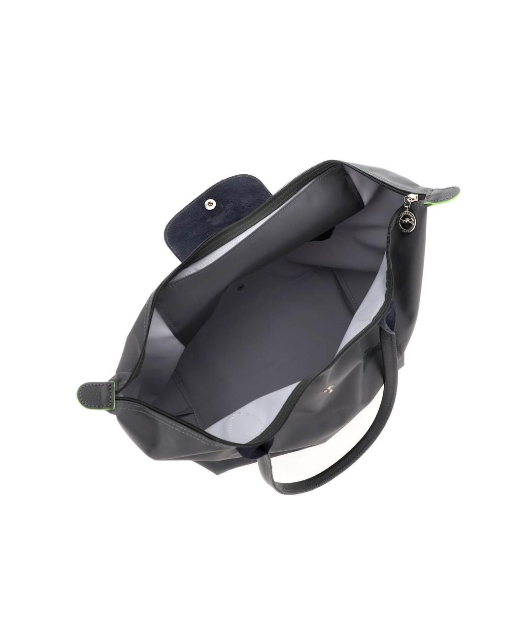 LONGCHAMP Серая синтетическая сумка тоут, фото 2