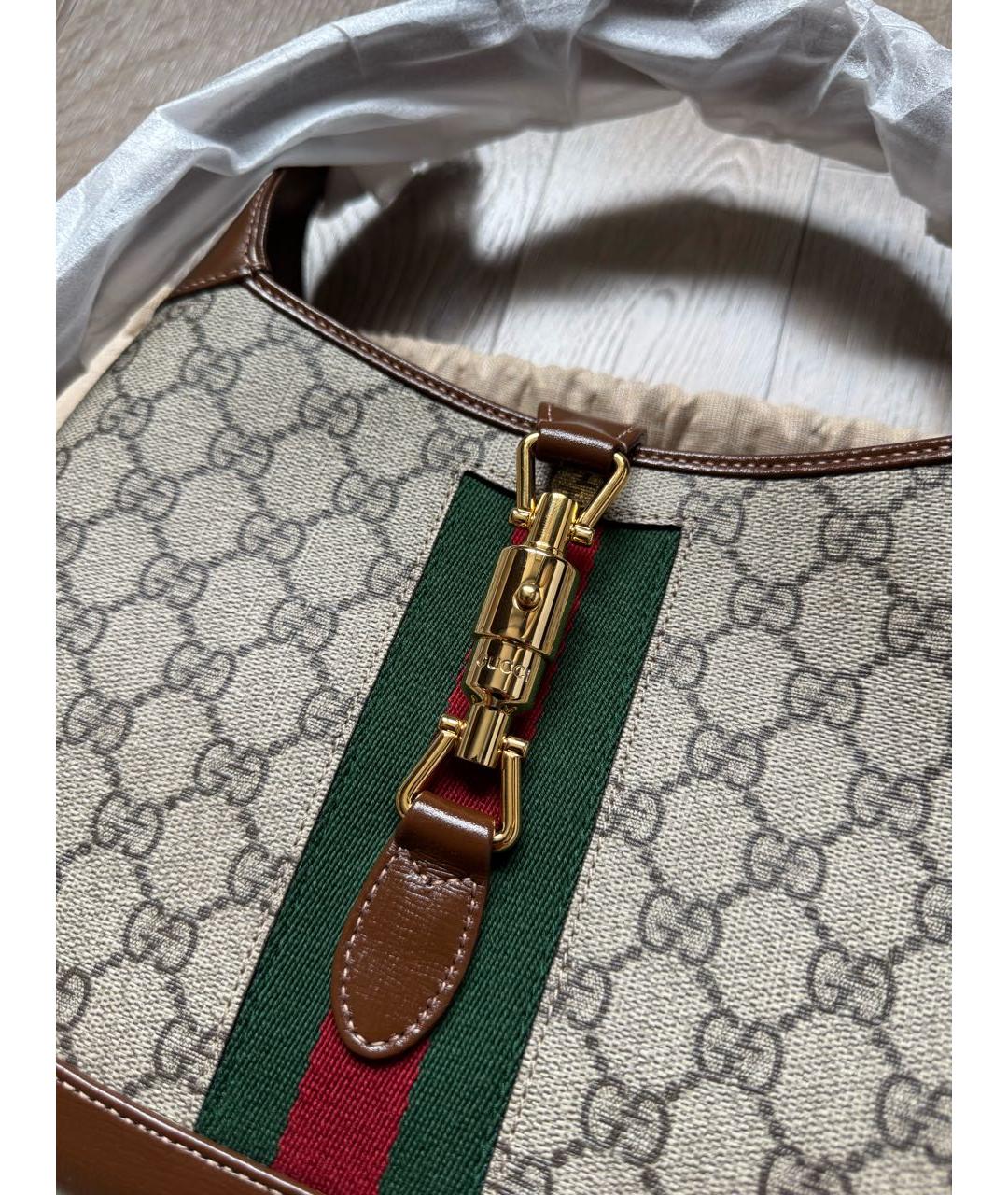 GUCCI Коричневая сумка с короткими ручками, фото 4