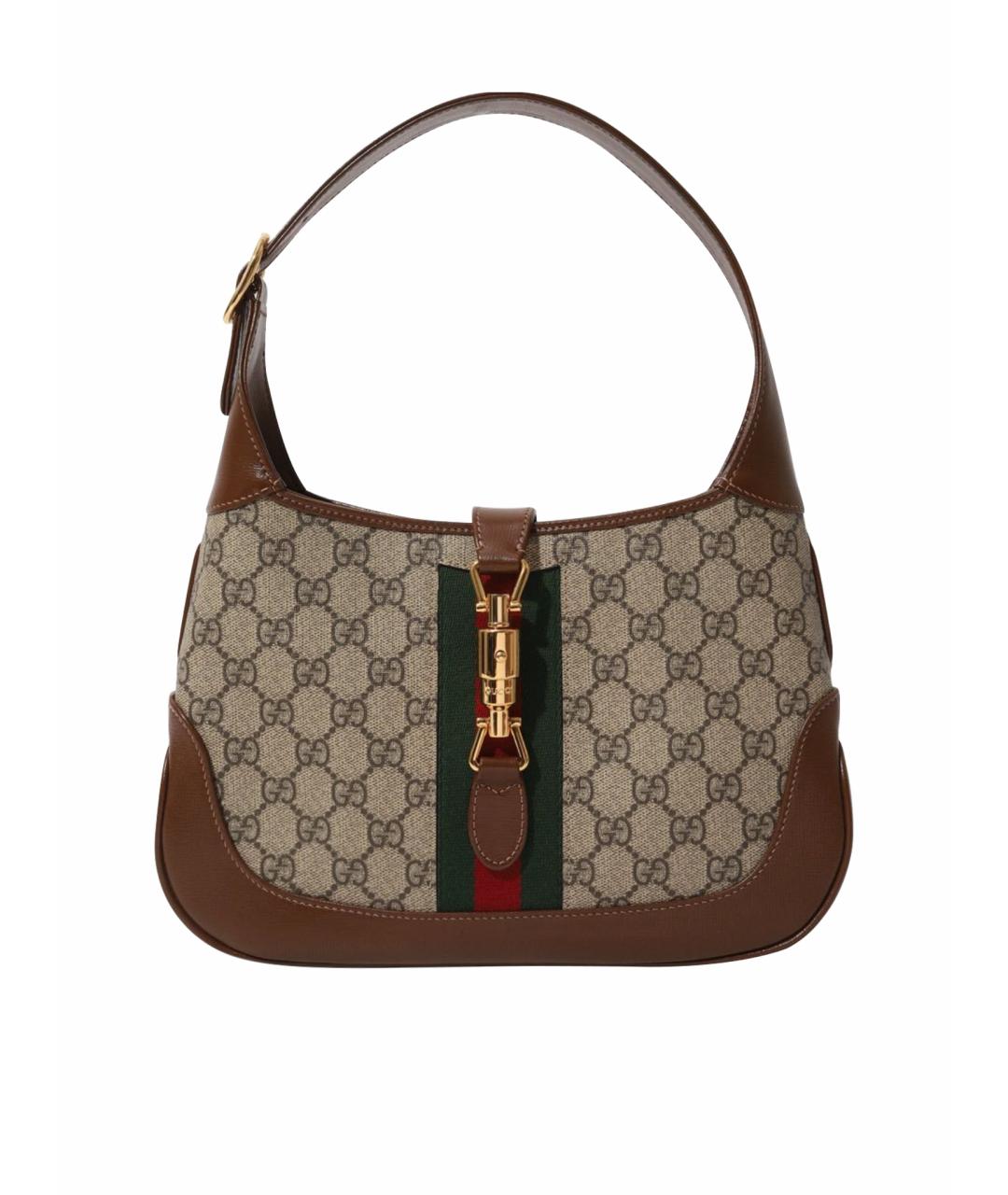 GUCCI Коричневая сумка с короткими ручками, фото 1