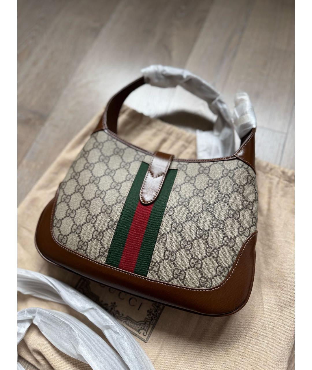 GUCCI Коричневая сумка с короткими ручками, фото 3