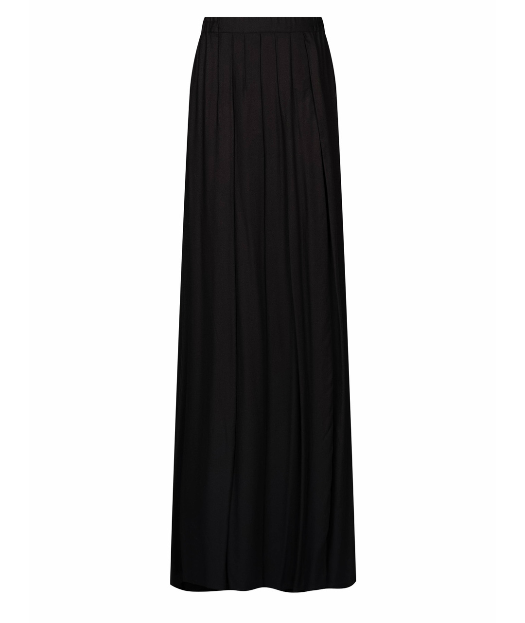 ANN DEMEULEMEESTER Черная вискозная юбка макси, фото 1