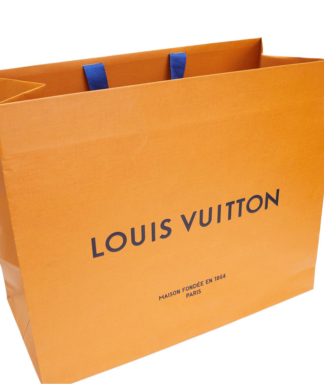 LOUIS VUITTON Черный кожаный портфель, фото 9