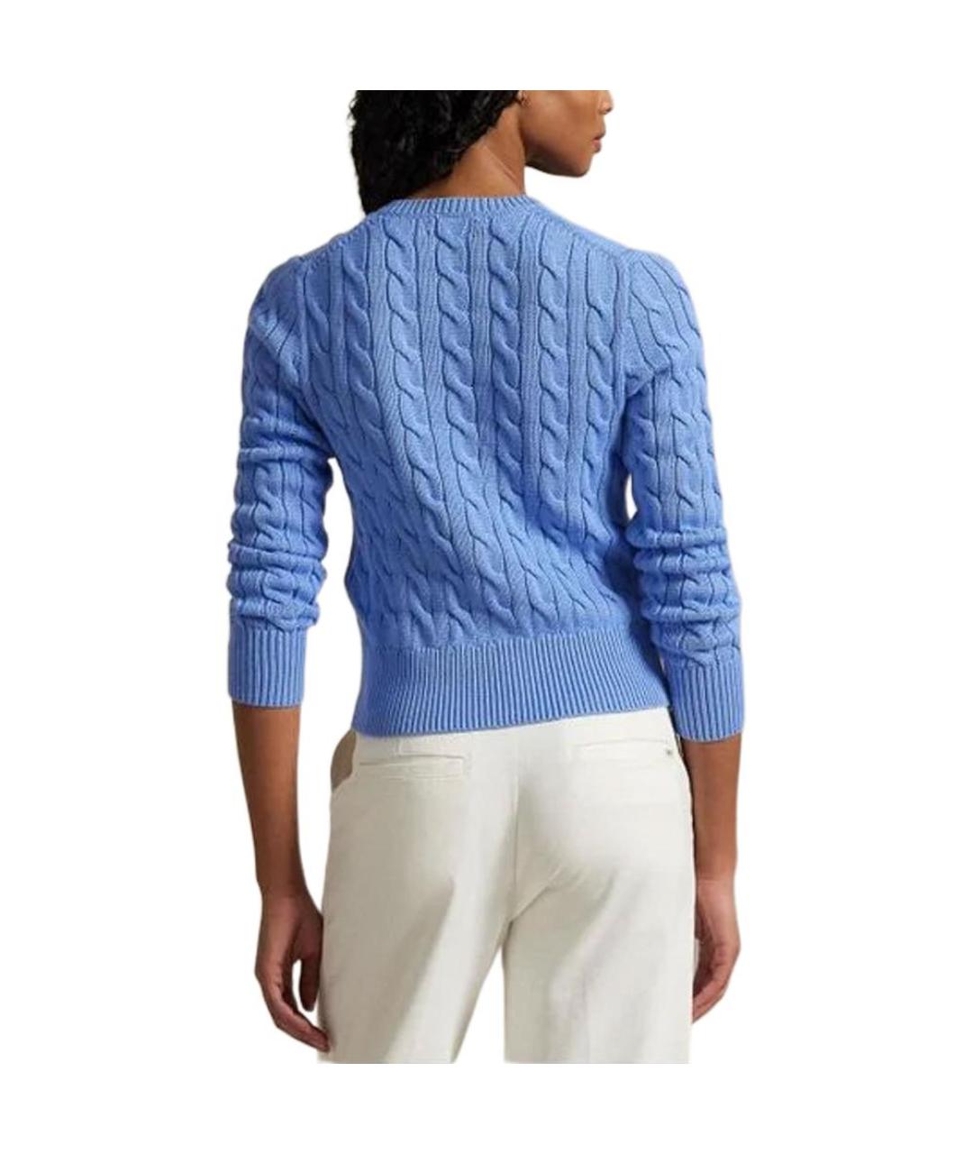 POLO RALPH LAUREN Синий хлопковый кардиган, фото 4