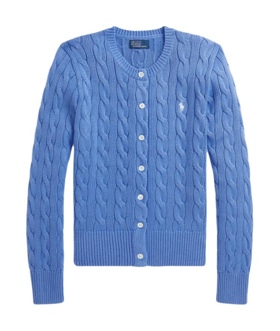 POLO RALPH LAUREN Синий хлопковый кардиган, фото 1