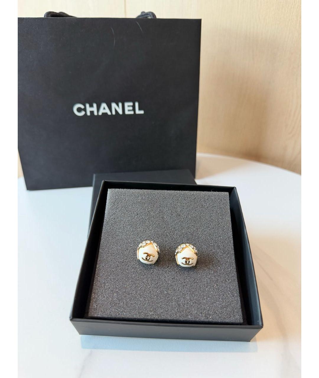 CHANEL Золотые серьги, фото 4
