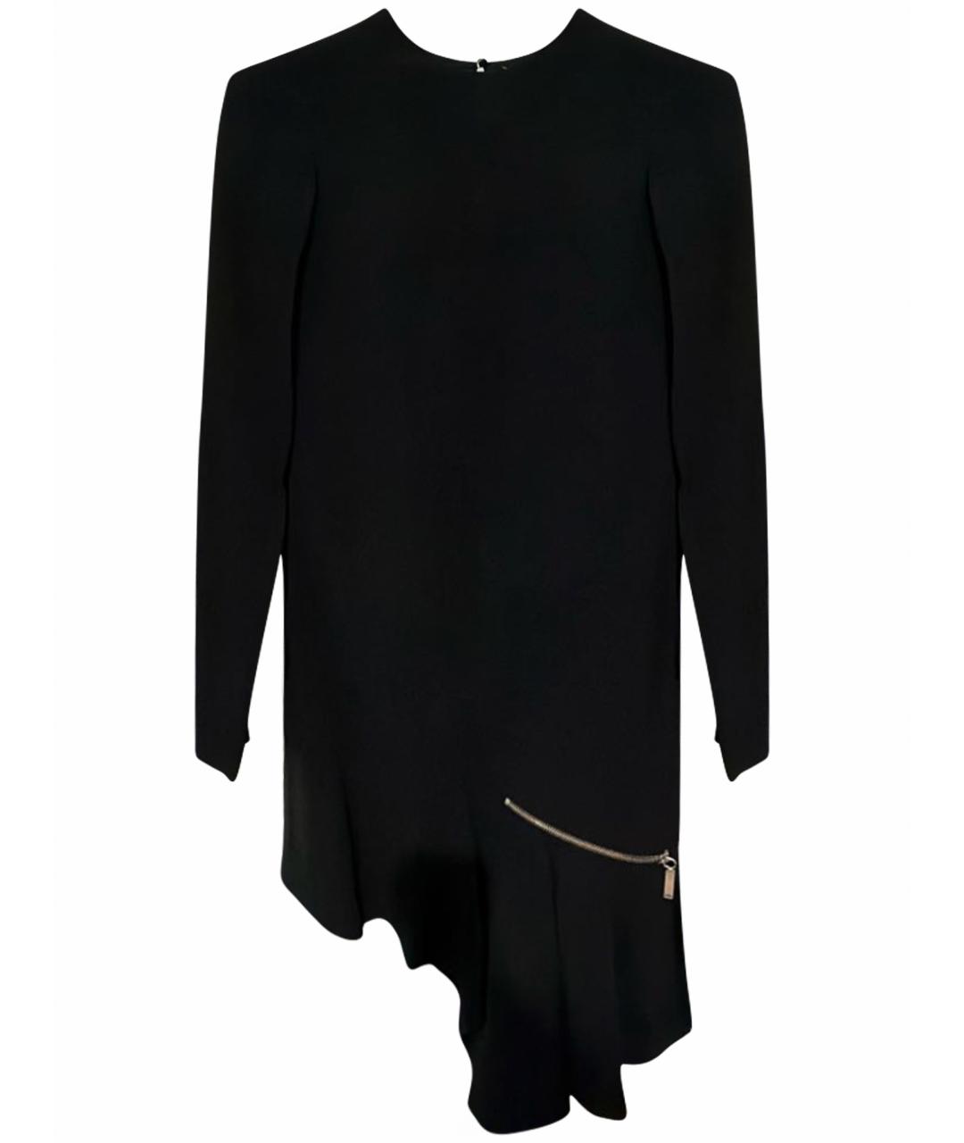 SAINT LAURENT Черное ацетатное повседневное платье, фото 1