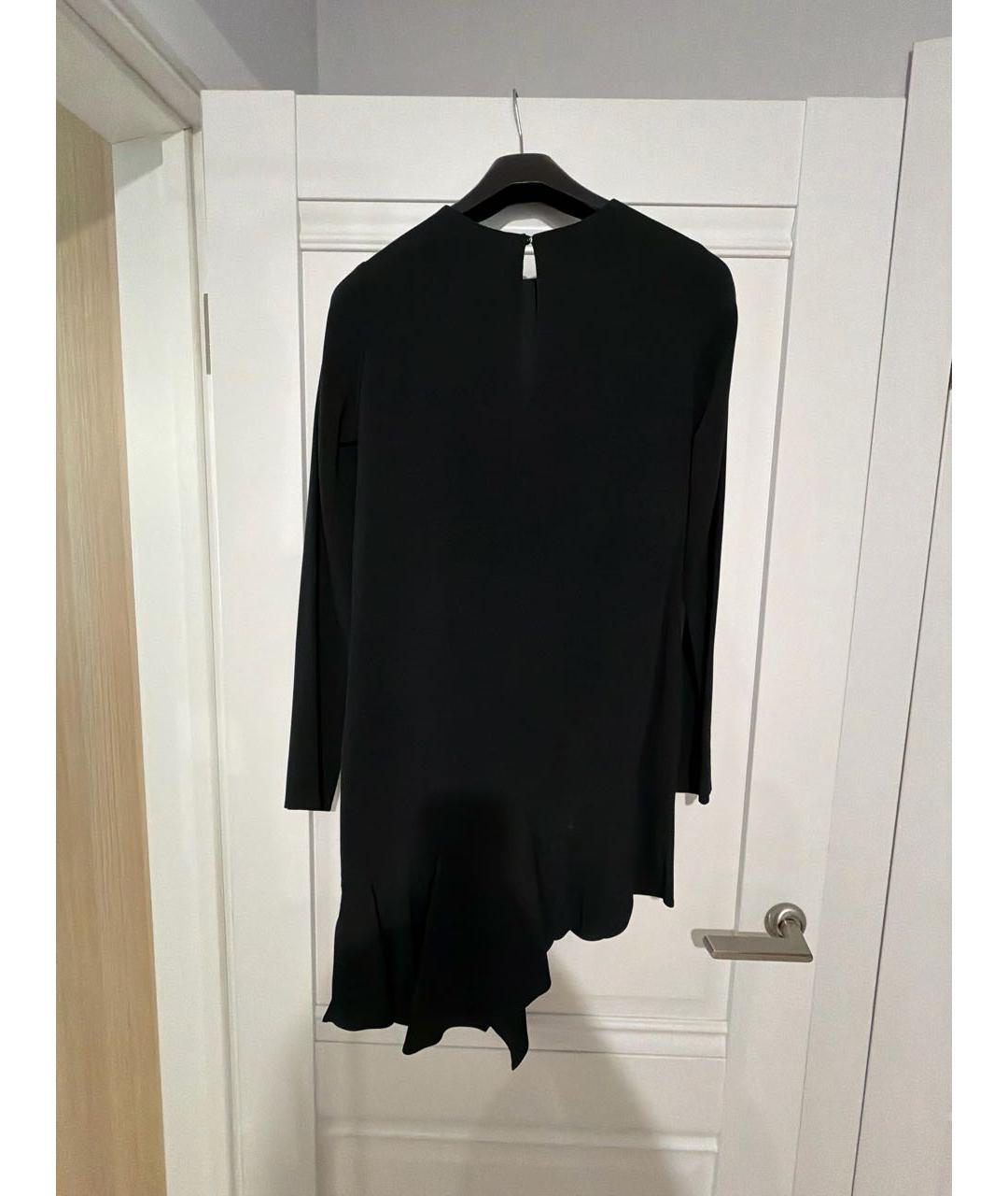 SAINT LAURENT Черное ацетатное повседневное платье, фото 2