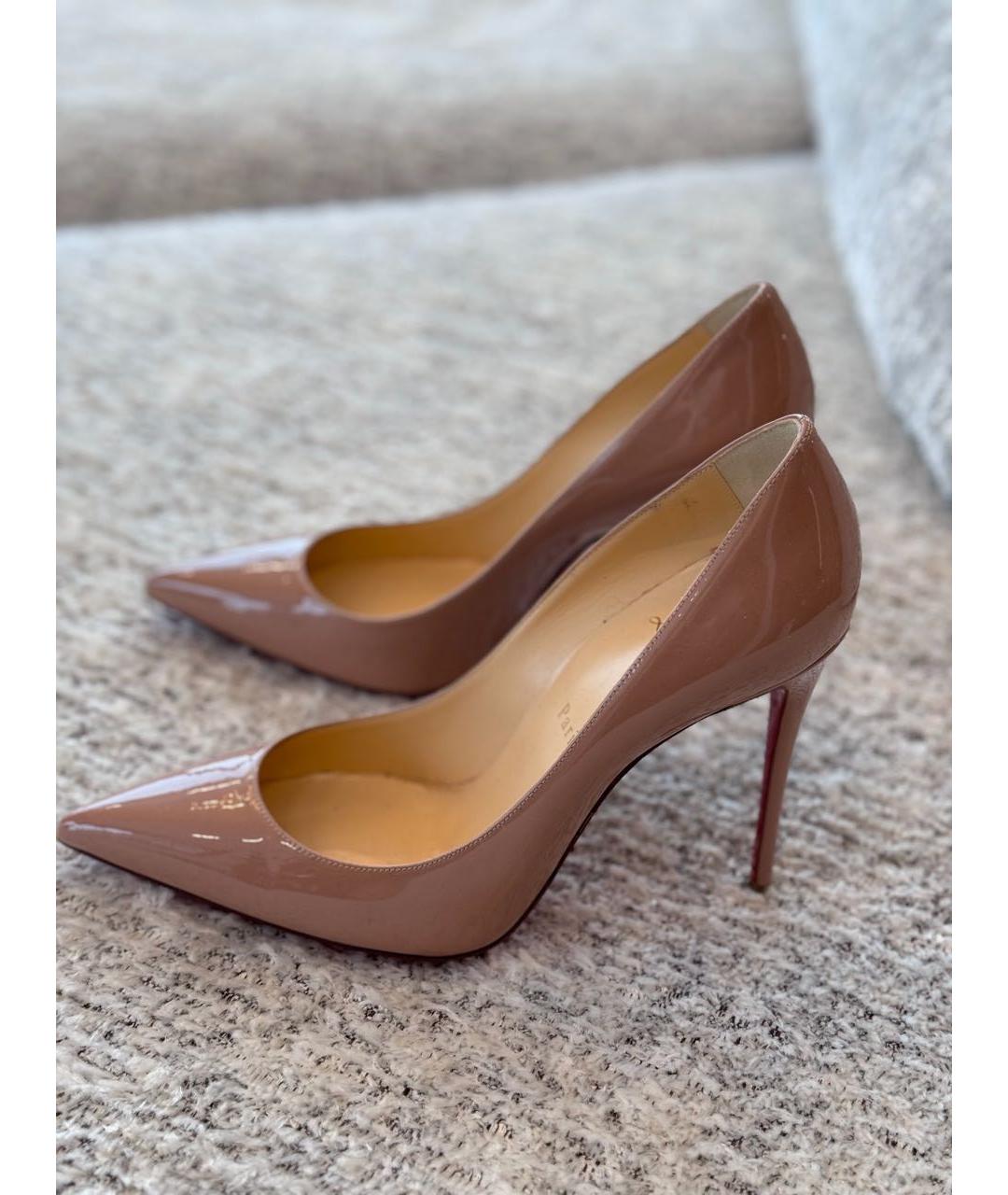 CHRISTIAN LOUBOUTIN Розовые туфли из лакированной кожи, фото 6