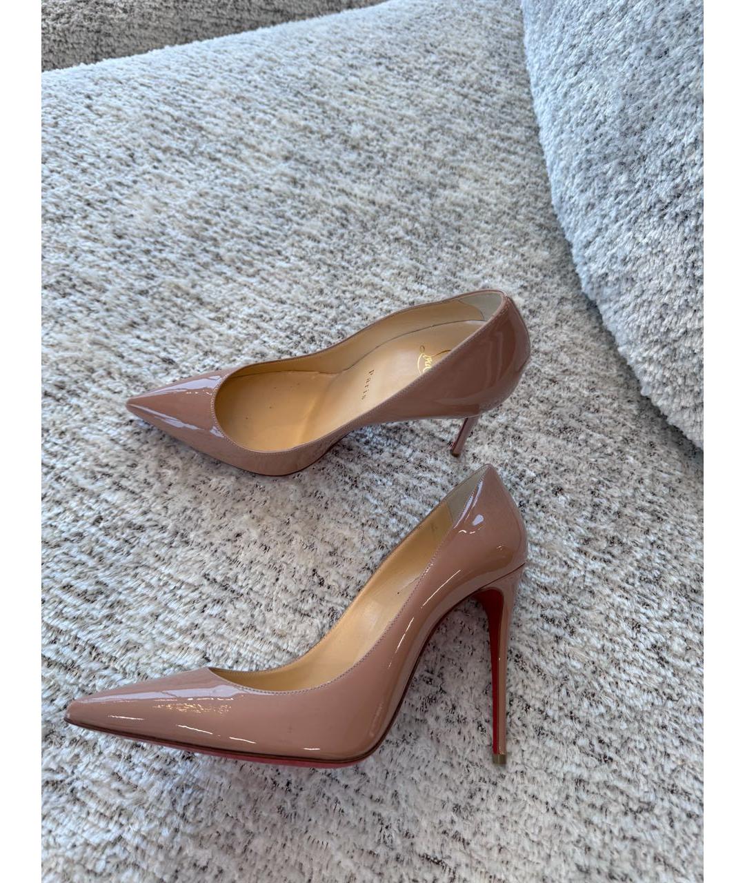 CHRISTIAN LOUBOUTIN Розовые туфли из лакированной кожи, фото 3