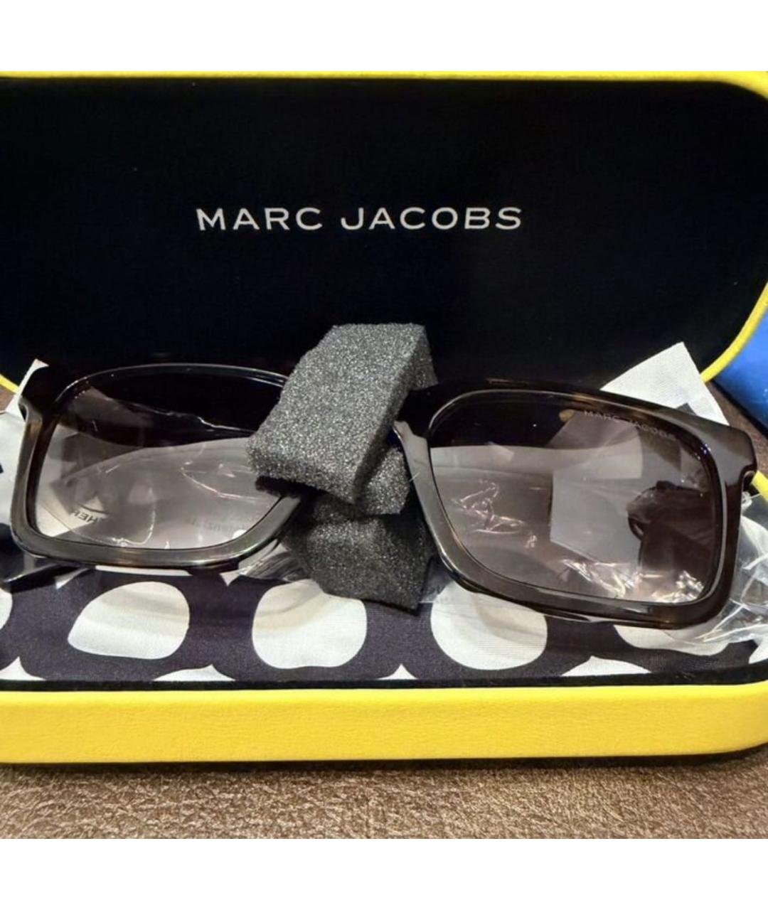 MARC JACOBS Коричневые пластиковые солнцезащитные очки, фото 5