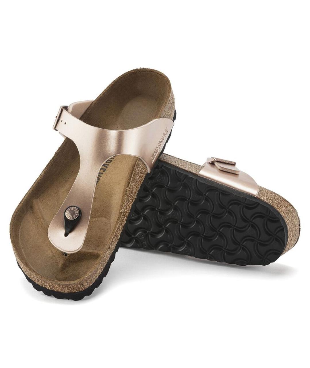 BIRKENSTOCK Бежевые шлепанцы, фото 4