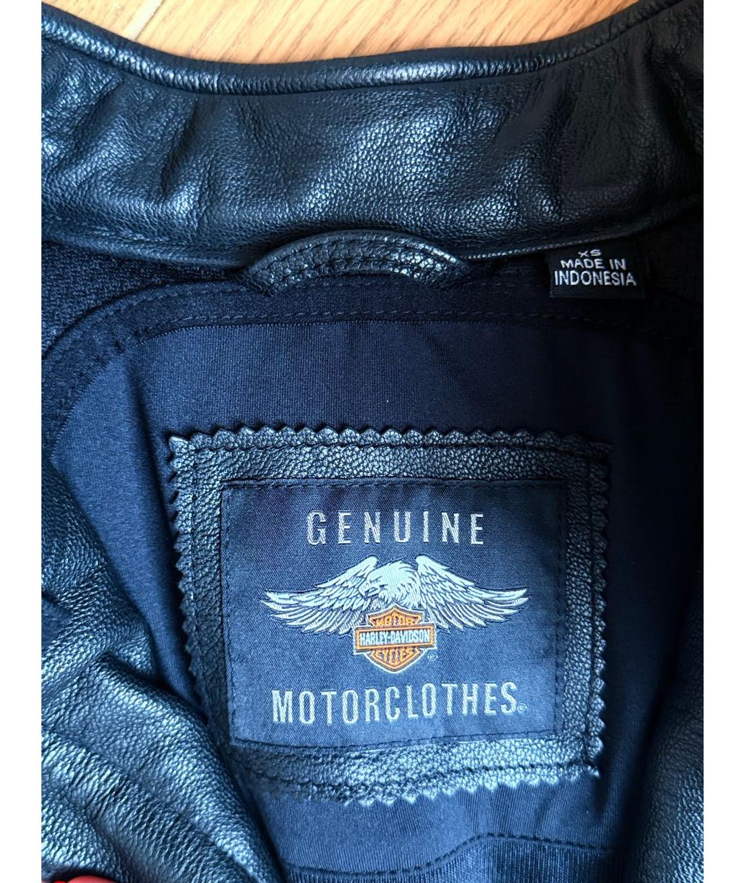 Harley Davidson Черная кожаная куртка, фото 3