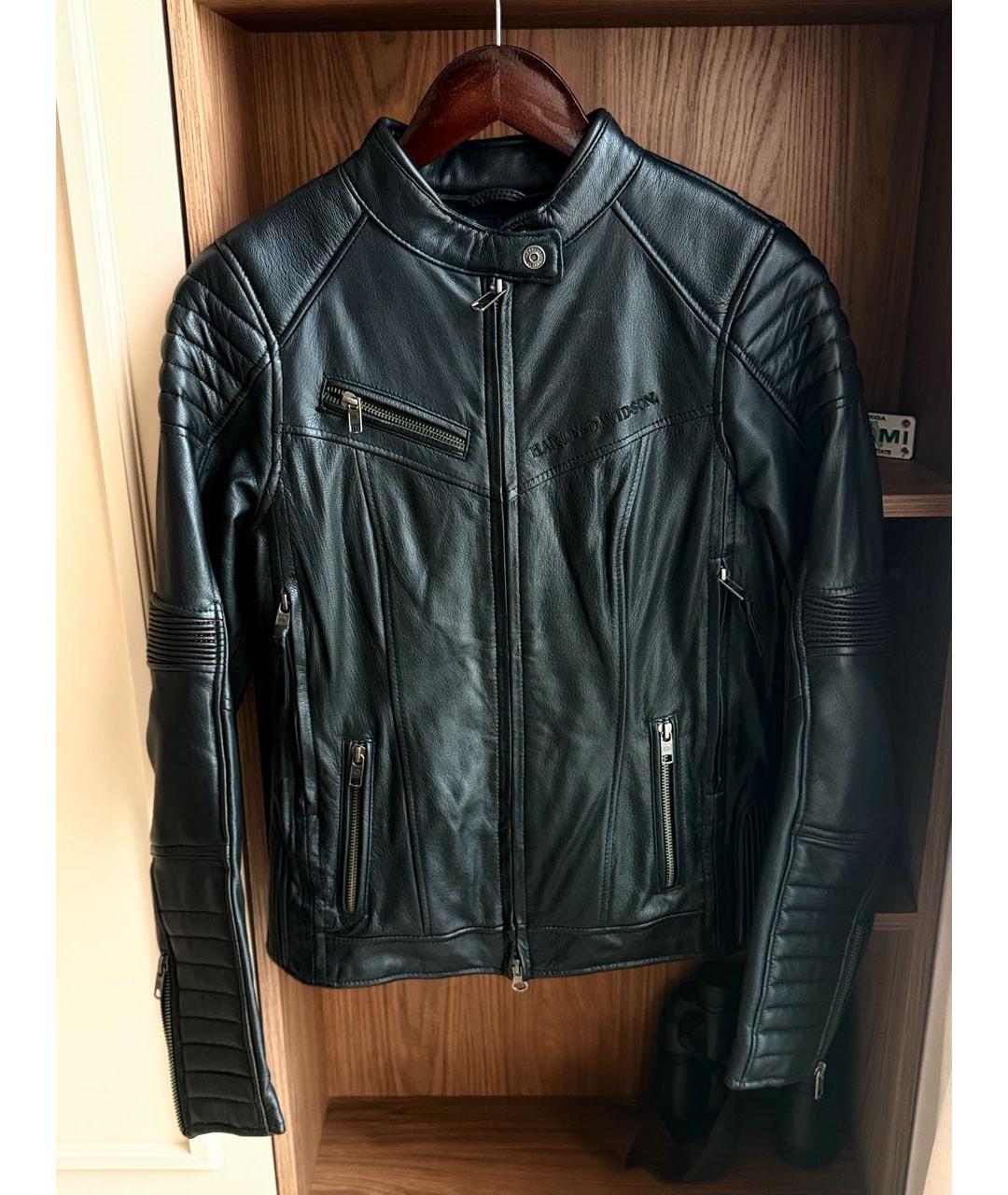 Harley Davidson Черная кожаная куртка, фото 8