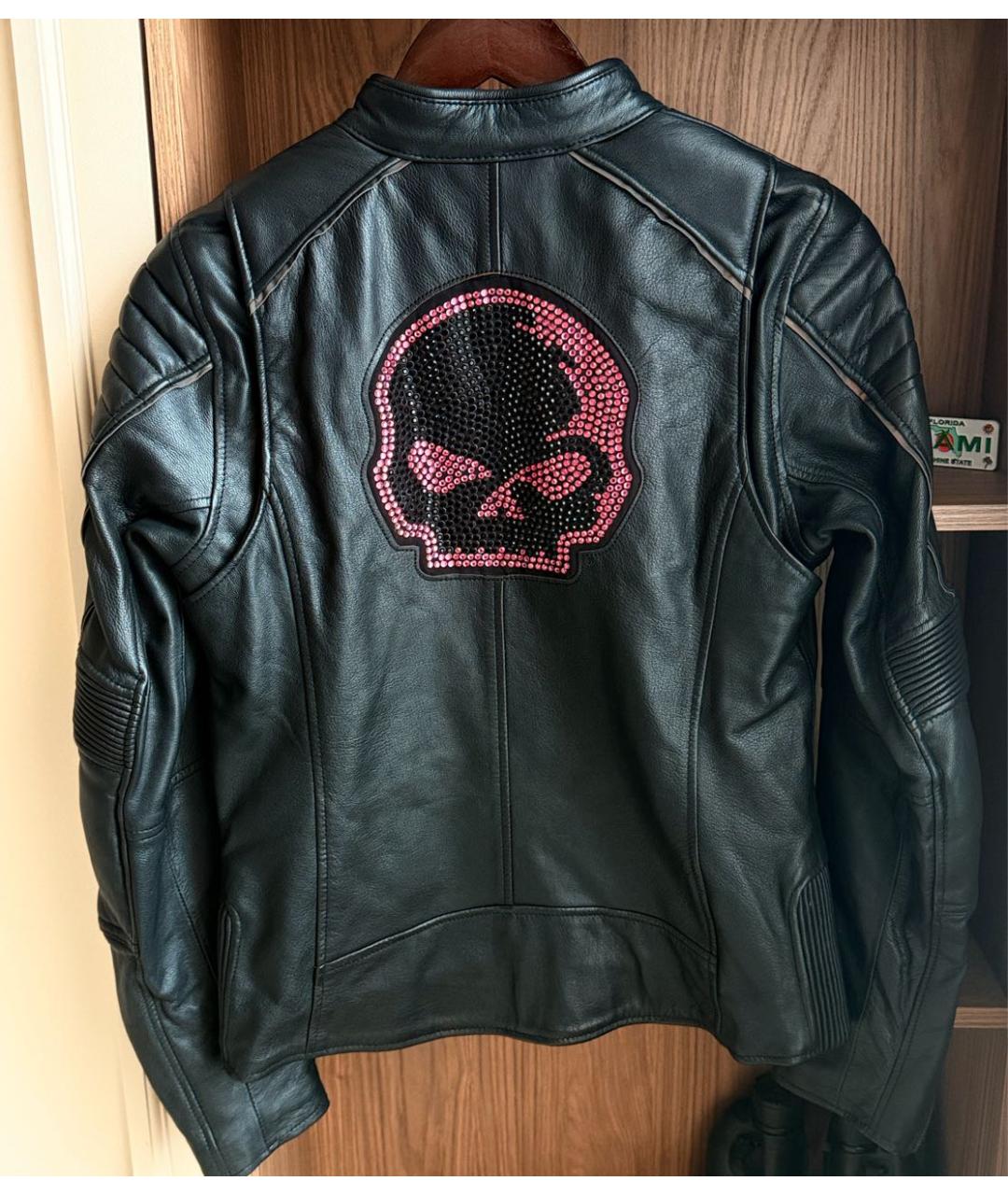 Harley Davidson Черная кожаная куртка, фото 2