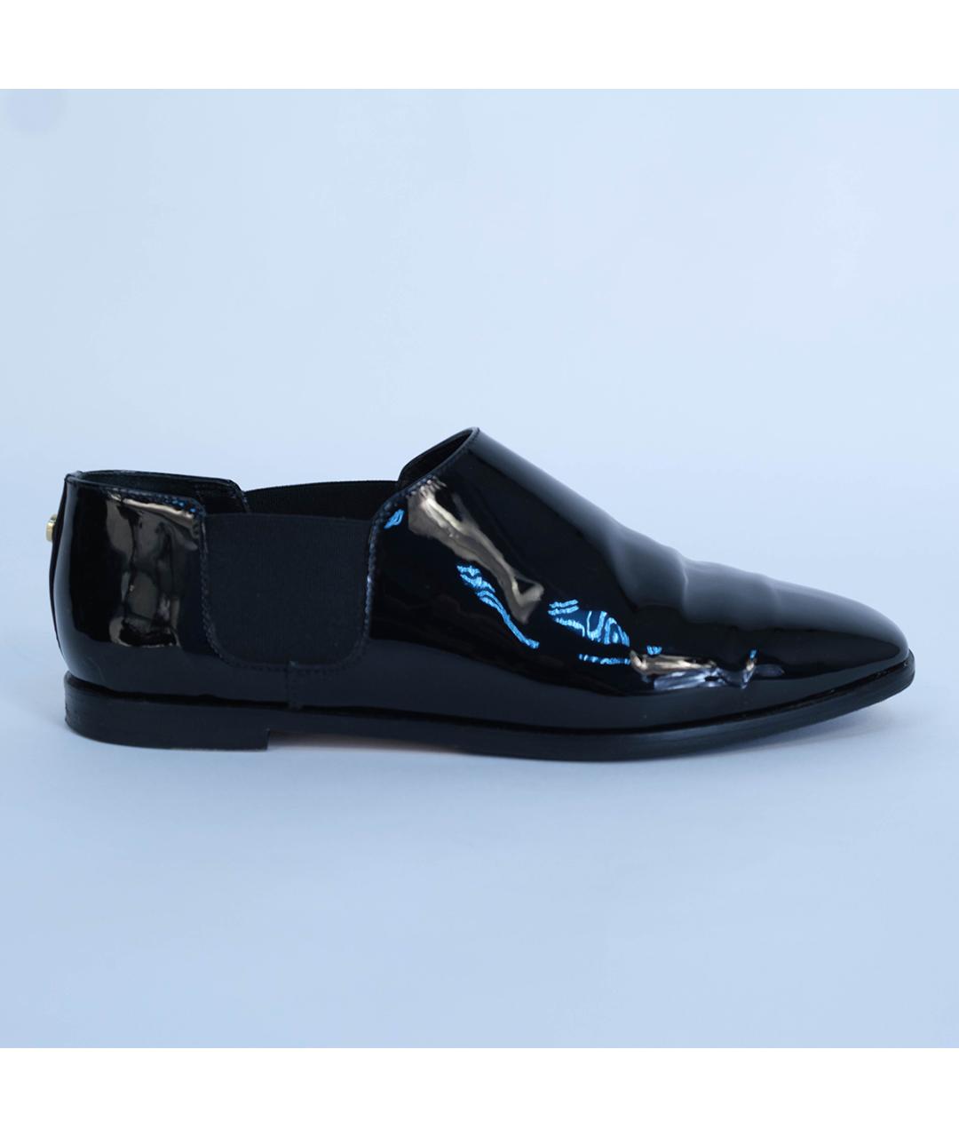 JIMMY CHOO Черные лоферы из лакированной кожи, фото 2