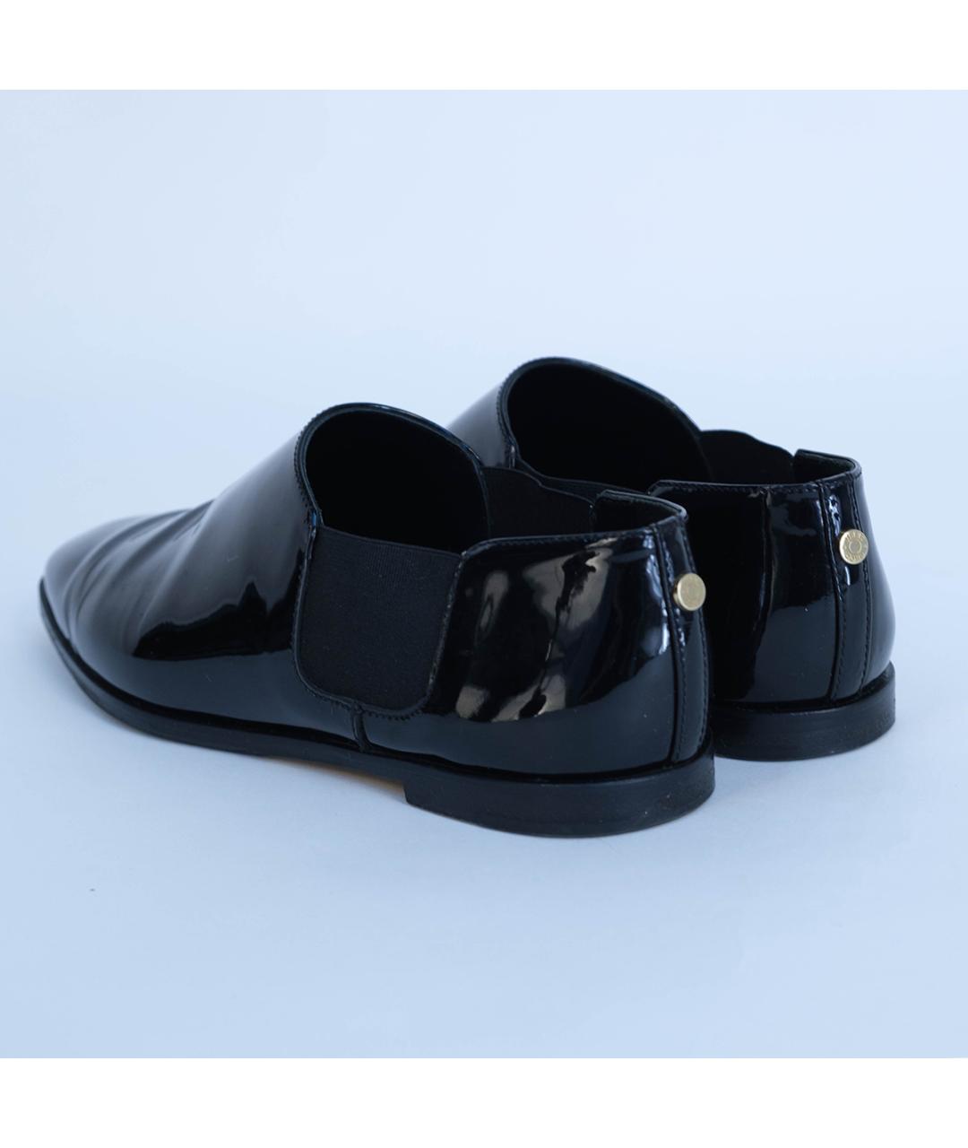 JIMMY CHOO Черные лоферы из лакированной кожи, фото 6