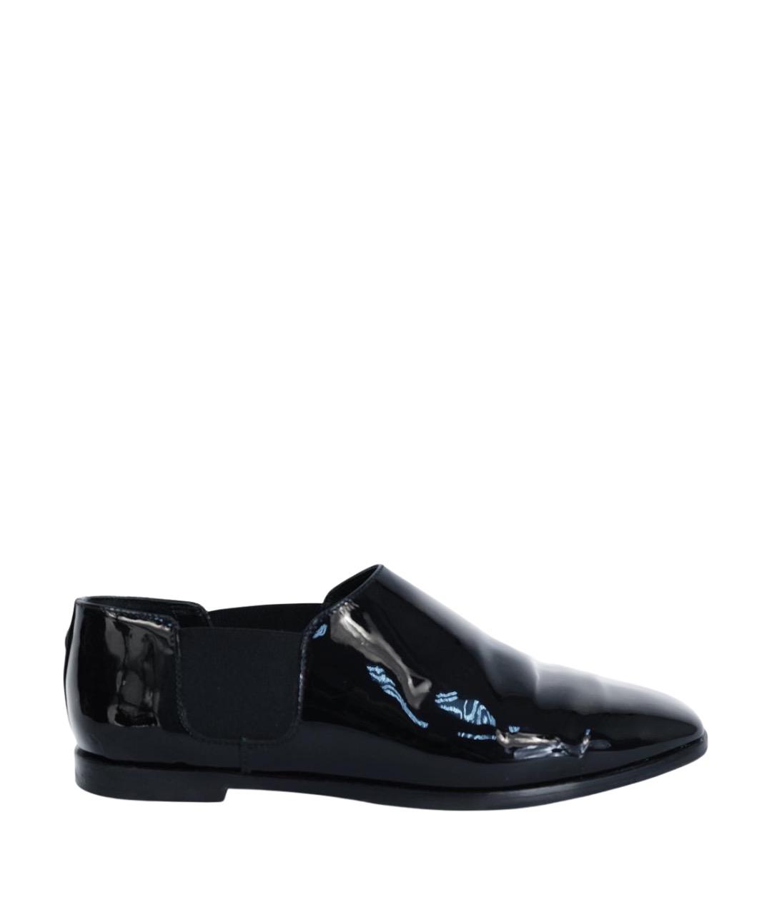 JIMMY CHOO Черные лоферы из лакированной кожи, фото 1