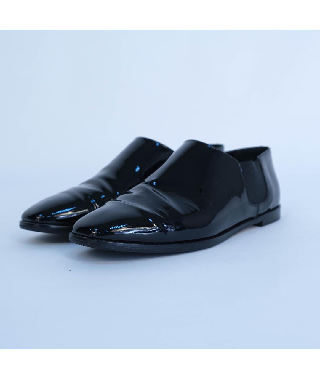 JIMMY CHOO Черные лоферы из лакированной кожи, фото 3